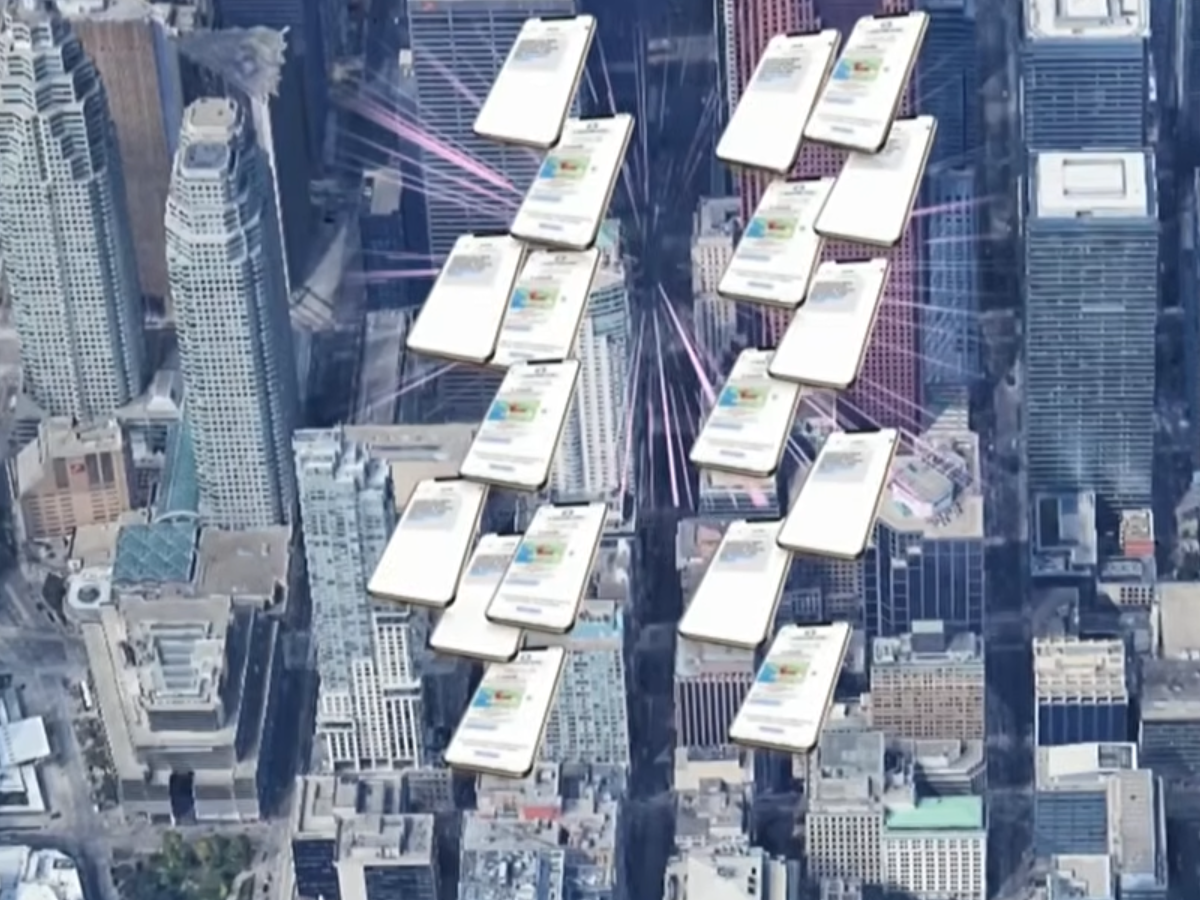  A screenshot from a police video illustrating SMS phishing or “smishing.”